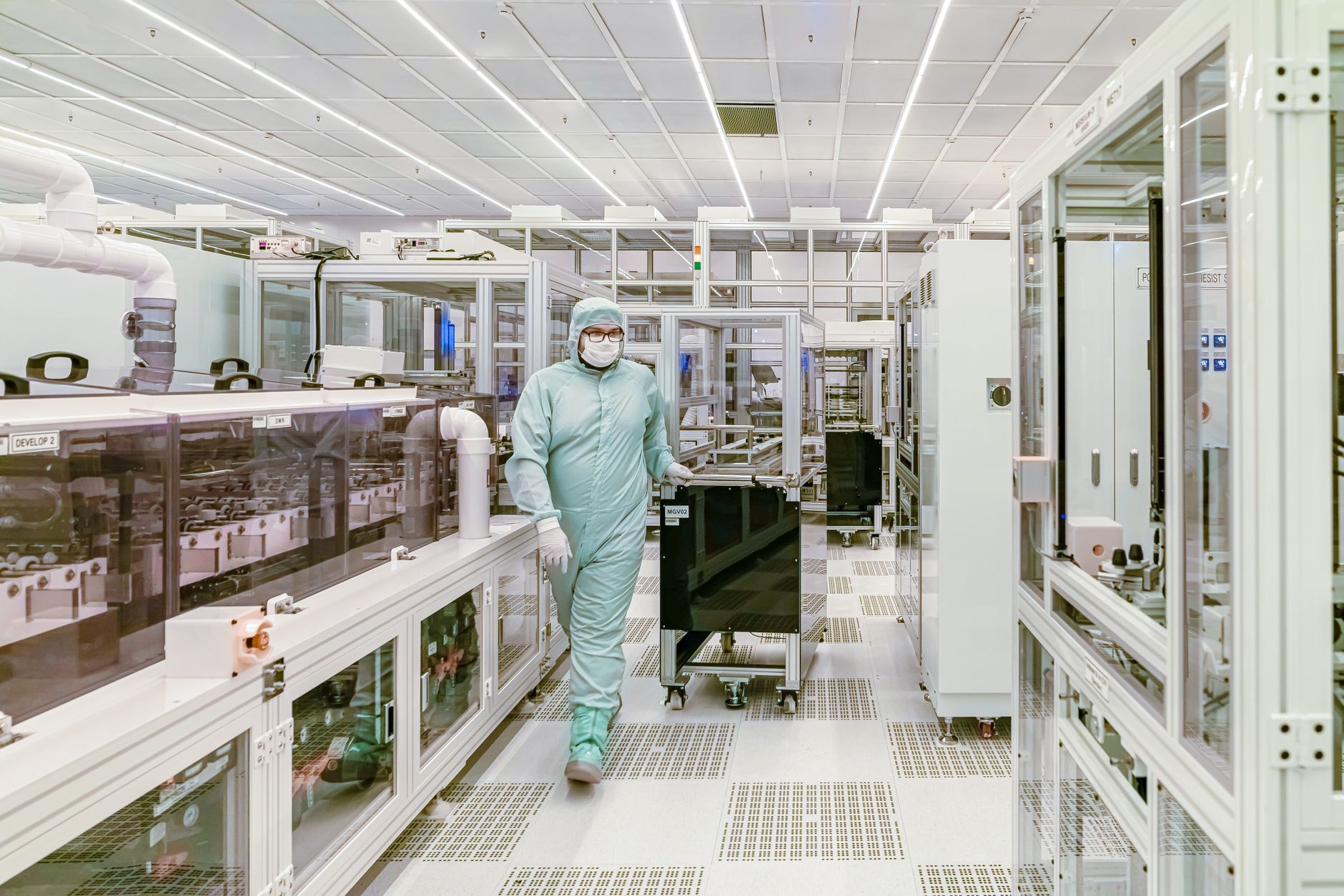 Microchip wafers and cleanrooms